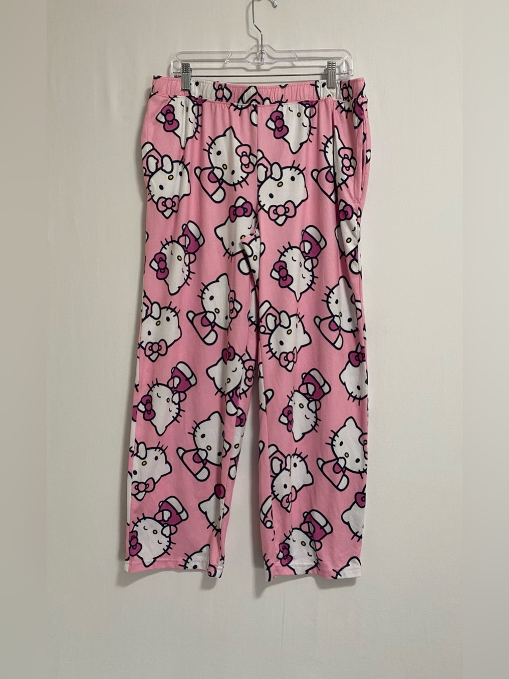 Hello Kitty Pink and White Kids Pajama Bottoms